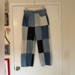 Signature8 Multi-Tone Patchwork Jeans